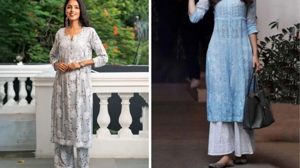 How to style chikankari kurti