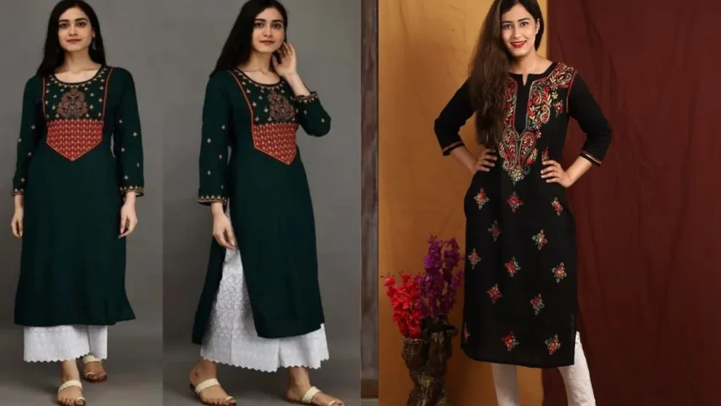 Chikankari Kurti Set